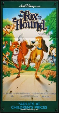3c323 FOX & THE HOUND Aust daybill R1990s friends who didn't know they were supposed to be enemies!