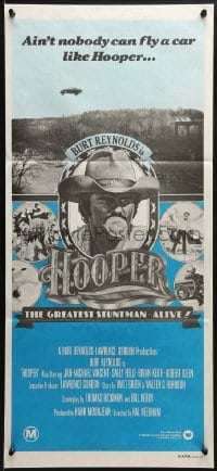 3c350 HOOPER 2nd printing Aust daybill 1978 stunt man Burt Reynolds plus car jumping ravine!
