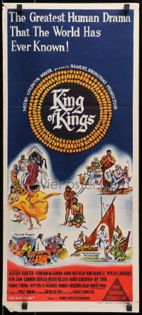 3c381 KING OF KINGS Aust daybill 1961 Nicholas Ray Biblical epic, greatest human drama ever!