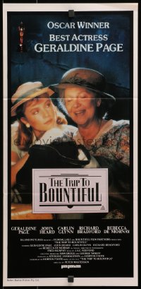 3c543 TRIP TO BOUNTIFUL Aust daybill 1986 Best Actress winner Geraldine Page, Rebecca De Mornay