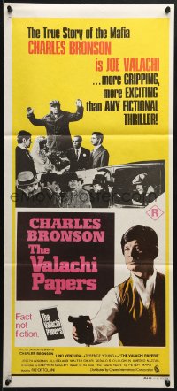 3c548 VALACHI PAPERS Aust daybill 1973 directed by Terence Young, Charles Bronson in the mob!