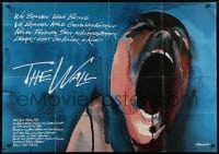 3c622 WALL horizontal German 33x47 1982 Pink Floyd, classic Gerald Scarfe rock & roll artwork!