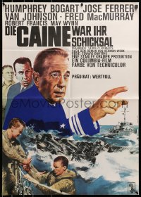 3c709 CAINE MUTINY German R1966 cool different artwork of pointing Humphrey Bogart!