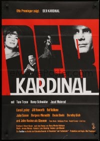 3c713 CARDINAL German 1964 Otto Preminger, Romy Schneider, Tom Tryon, Saul Bass title art!