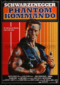 3c723 COMMANDO German 1985 Arnold Schwarzenegger is going to make someone pay!