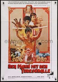 3c755 ENTER THE DRAGON art style German 1974 Bruce Lee kung fu classic that made him a legend!