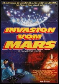 3c827 INVADERS FROM MARS German 1986 Tobe Hooper, art by Rider, there's no place on Earth to hide!