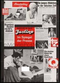 3c832 JUSTINE German 1969 directed by Jess Franco, sexy image, many reviews!