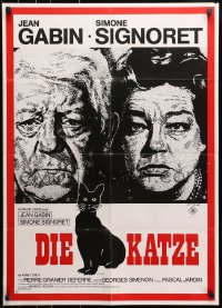 3c842 LE CHAT German 1971 Simone Signoret, Jean Gabin, a love/hate that destroys everything!