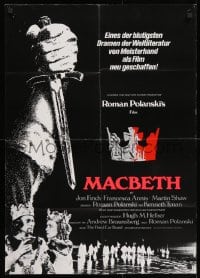 3c860 MACBETH German 1972 Roman Polanski, Jon Finch, Francesca Annis, from Shakespeare!