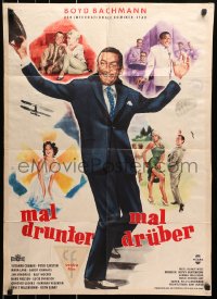 3c862 MAL DRUNTER - MAL DRUBER German 1960 Helmut Weiss comedy, Bruno Rehak artwork!