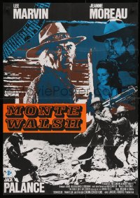 3c866 MONTE WALSH German 1970 artwork of cowboys Lee Marvin & Jack Palance!