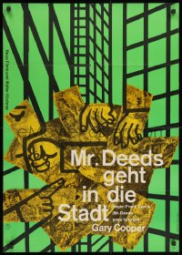 3c869 MR. DEEDS GOES TO TOWN German R1961 Gary Cooper, Jean Arthur, Frank Capra, Hillmann art!