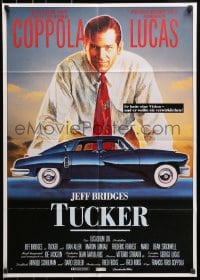 3c967 TUCKER: THE MAN & HIS DREAM German 1989 Francis Ford Coppola, different art of Jeff Bridges!