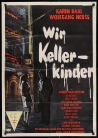 3c981 WE CELLAR CHILDREN German 1960 Wolfgang Bellenbaum's Wir Kellerkinder, WWII, great art!