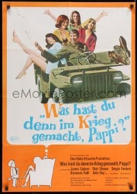3c986 WHAT DID YOU DO IN THE WAR DADDY German 1966 James Coburn, Blake Edwards, funny design!