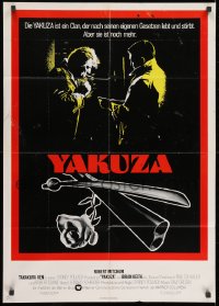 3c992 YAKUZA German 1975 Robert Mitchum, Paul Schrader, cool sword, rose & shotgun image!