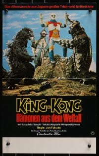 3c666 GODZILLA VS. MEGALON 20 German LCs 1973 Gojira tai Megaro, Toho monsters, Megalon, Gigan!