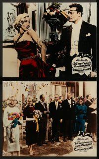3c653 HOW TO MARRY A MILLIONAIRE 2 German LCs 1954 great images of Marilyn Monroe, Grable & Bacall!