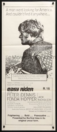 3c300 EASY RIDER New Zealand daybill R1978 Peter Fonda, biker classic directed by Dennis Hopper