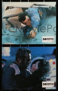 3c063 DIE HARD 2 11 French LCs 1990 Bruce Willis in an airport, Bonnie Bedelia!