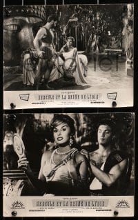 3c040 HERCULES UNCHAINED 6 French LCs 1960 Ercole e la regina di Lidia, mightiest man Steve Reeves!