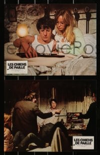3c057 STRAW DOGS 9 style B French LCs 1972 Dustin Hoffman, Susan George, directed by Sam Peckinpah!