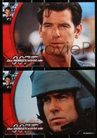 3c658 TOMORROW NEVER DIES 8 German LCs 1997 cool images of Pierce Brosnan as James Bond 007!