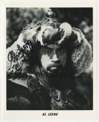 3d748 AL LEONG signed 8x10 REPRO still 2000s as Genghis Khan in Bill & Ted's Excellent Adventure!