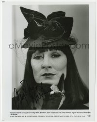 3d434 ANJELICA HUSTON signed 7.75x10 still 1990 head & shoulders portrait from The Witches!