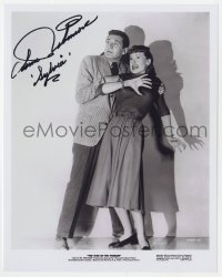 3d752 ANN ROBINSON signed 8x10 REPRO still 1980s scared with Gene Barry in War of the Worlds!