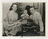 3d444 BELA LUGOSI JR. signed 8x10 still 1939 great original portrait as a child with his mom & dad!