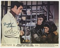 3d452 BRADFORD DILLMAN signed color 8x10 still 1971 c/u in Escape From the Planet of the Apes!