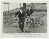 3d457 BURGESS MEREDITH signed 8x10.25 still 1982 on bike training Sylvester Stallone in Rocky III!