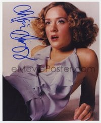 3d785 CHLOE SEVIGNY signed color 8x9.75 REPRO still 2000s c/u of the sexy actress with curly hair!