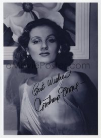 3d471 CONSTANCE MOORE signed 5x7 publicity still 1980s great portrait of the beautiful actress!