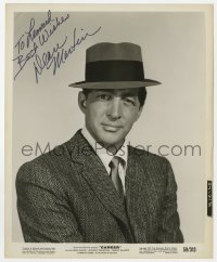 3d475 DEAN MARTIN signed 8.25x10 still 1959 dapper portrait wearing suit & hat from Career!