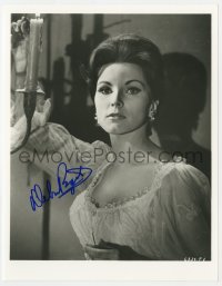 3d799 DEBRA PAGET signed 8x10.25 REPRO still 1980s close up with candle from Haunted Palace!