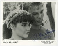 3d482 DIANE FRANKLIN signed 8x10.25 publicity still 1982 close up from The Last American Virgin!