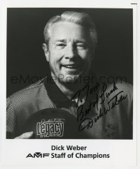 3d484 DICK WEBER signed 8x10 publicity still 1980s portrait of the professional bowling champion!