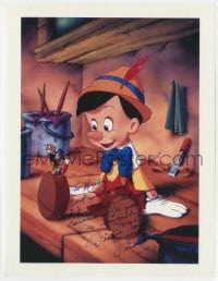 3d802 DICKIE JONES signed color 8.5x11 REPRO still 1980s voice of Disney's Pinocchio, Jiminy Cricket