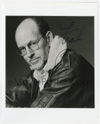 3d825 FRANK OZ signed 8x10 REPRO still 1980s great portrait of the director in leather jacket!