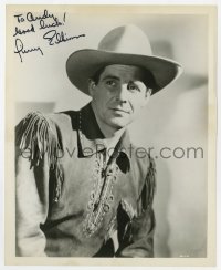 3d848 JAMES ELLISON signed 8x10 REPRO still 1980s great waist-high portrait in cowboy gear!