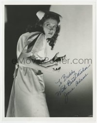 3d853 JANE ADAMS signed 8x10 REPRO still 1980s politically incorrect hunchback in House of Dracula!