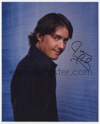 3d864 JEREMY LONDON signed color 8x10 REPRO still 2000s waist-high portrait of the actor!