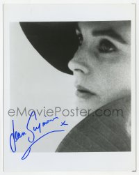 3d860 JEAN SIMMONS signed 8x10 REPRO still 1980s super close portrait of the pretty actress!