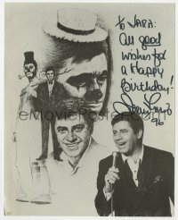 3d865 JERRY LEWIS signed deluxe 8x10 REPRO still 1996 Dvore art montage of the famous comedian!