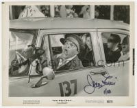 3d545 JERRY LEWIS signed 8x10.25 still 1960 wacky close up driving taxicab in The Bellboy!