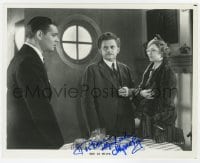 3d612 MYRNA LOY signed TV 8x10.25 still R1960s with Clark Gable & Jean Hersholt from Men in White!