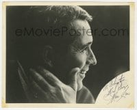 3d628 PERRY COMO signed 8x10 publicity still 1970s great profile cloes up of the famous singer!